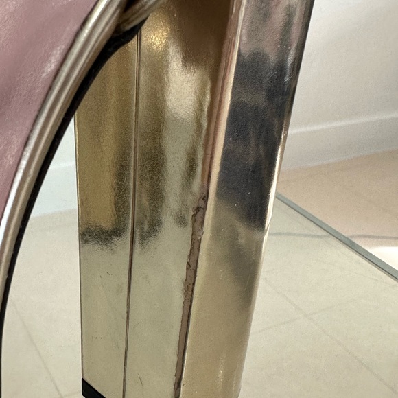 Gucci gold chunky heel - Picture 4 of 6